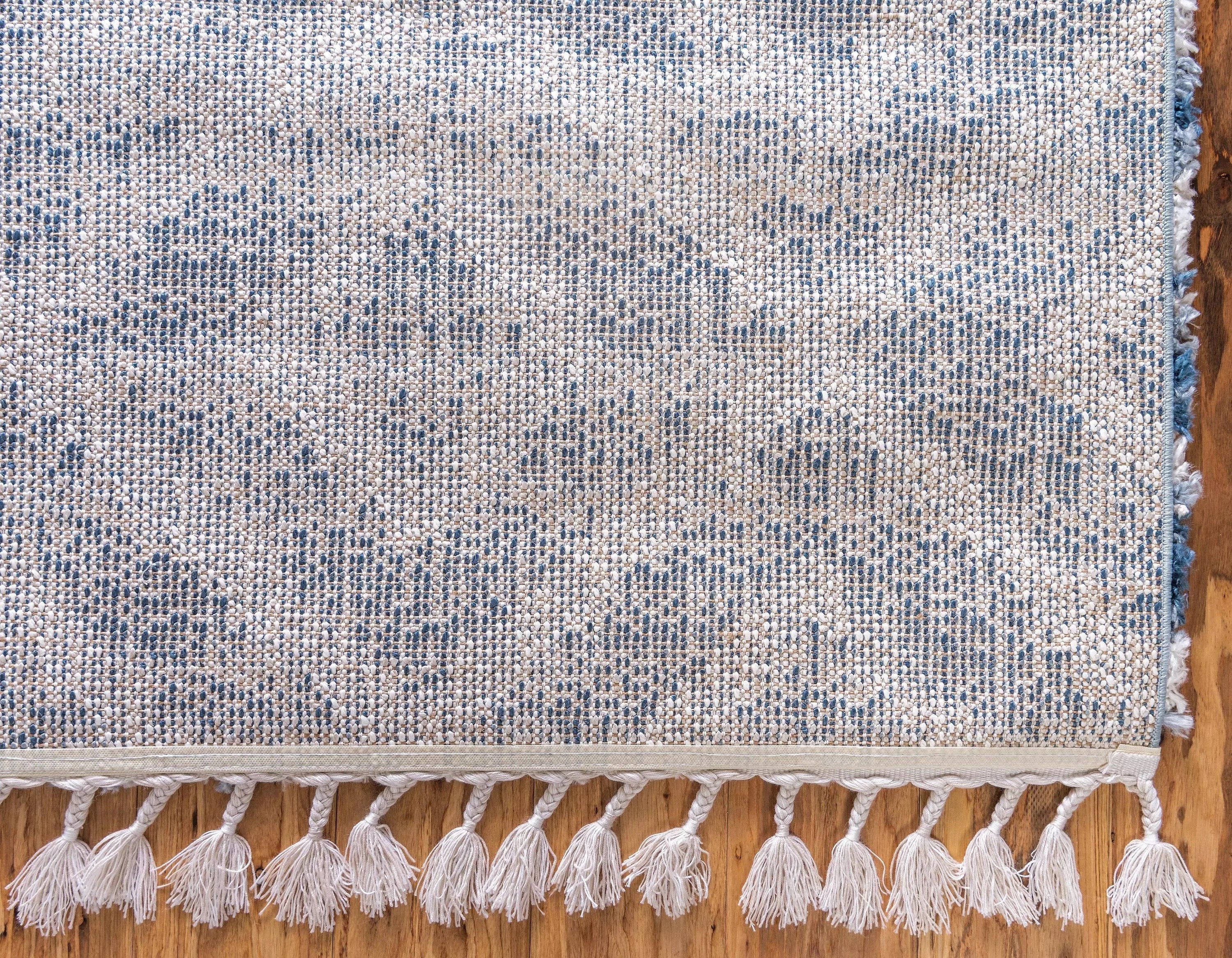Roderick – Hochflor-Teppich mit Rautenmuster