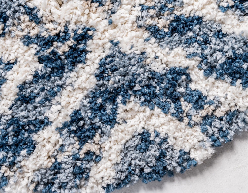 Roderick – Hochflor-Teppich mit Rautenmuster