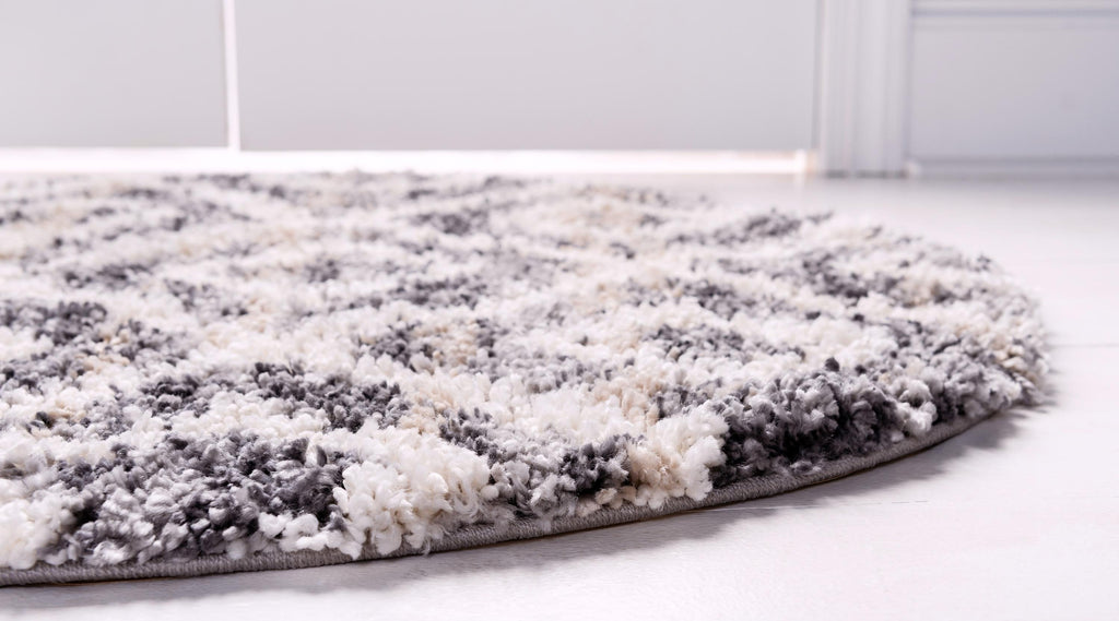 Roderick – Hochflor-Teppich mit Rautenmuster
