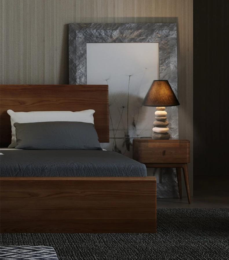Stonia – Moderne Tischleuchte im Stein-Design