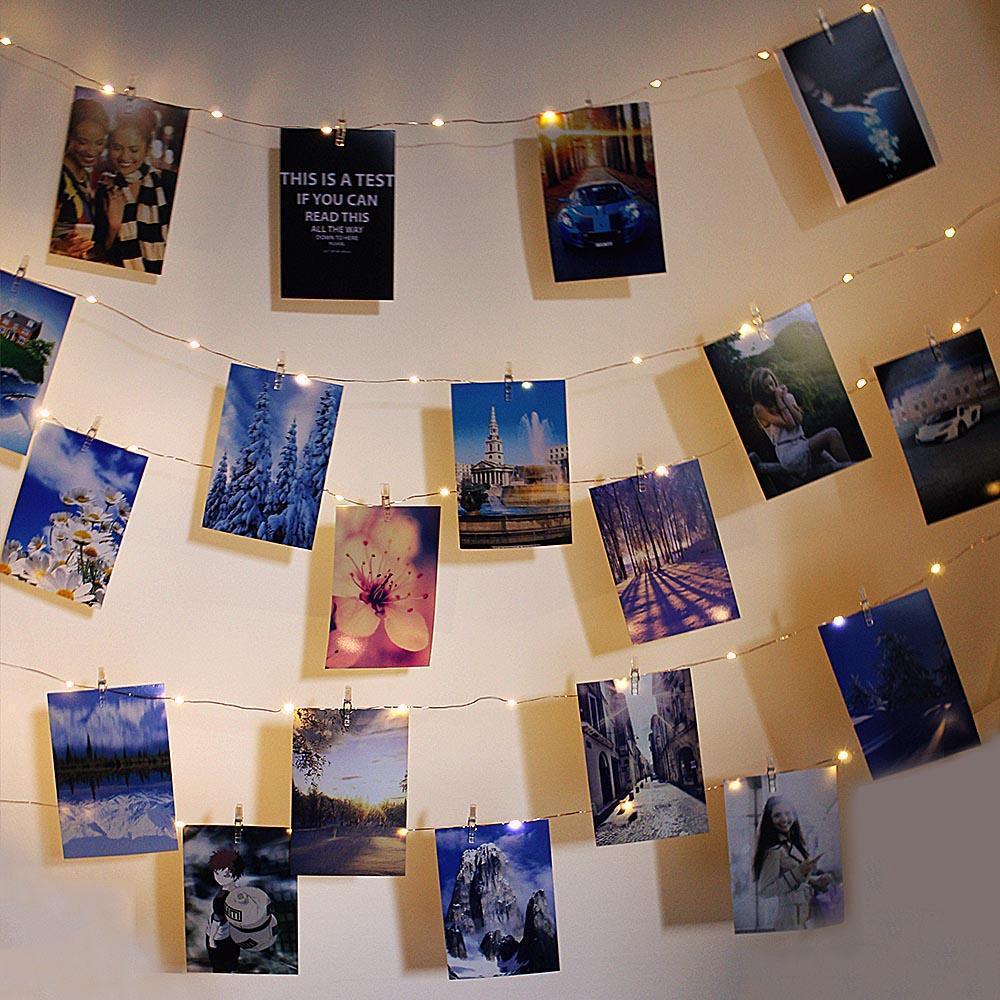 Strung – LED-Lichterkette mit Foto-Klammern