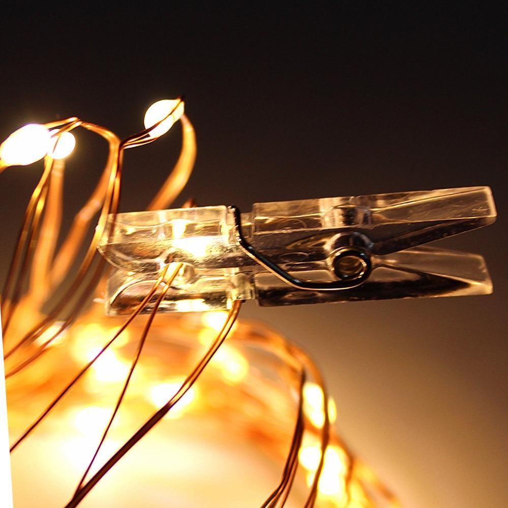 Strung – LED-Lichterkette mit Foto-Klammern