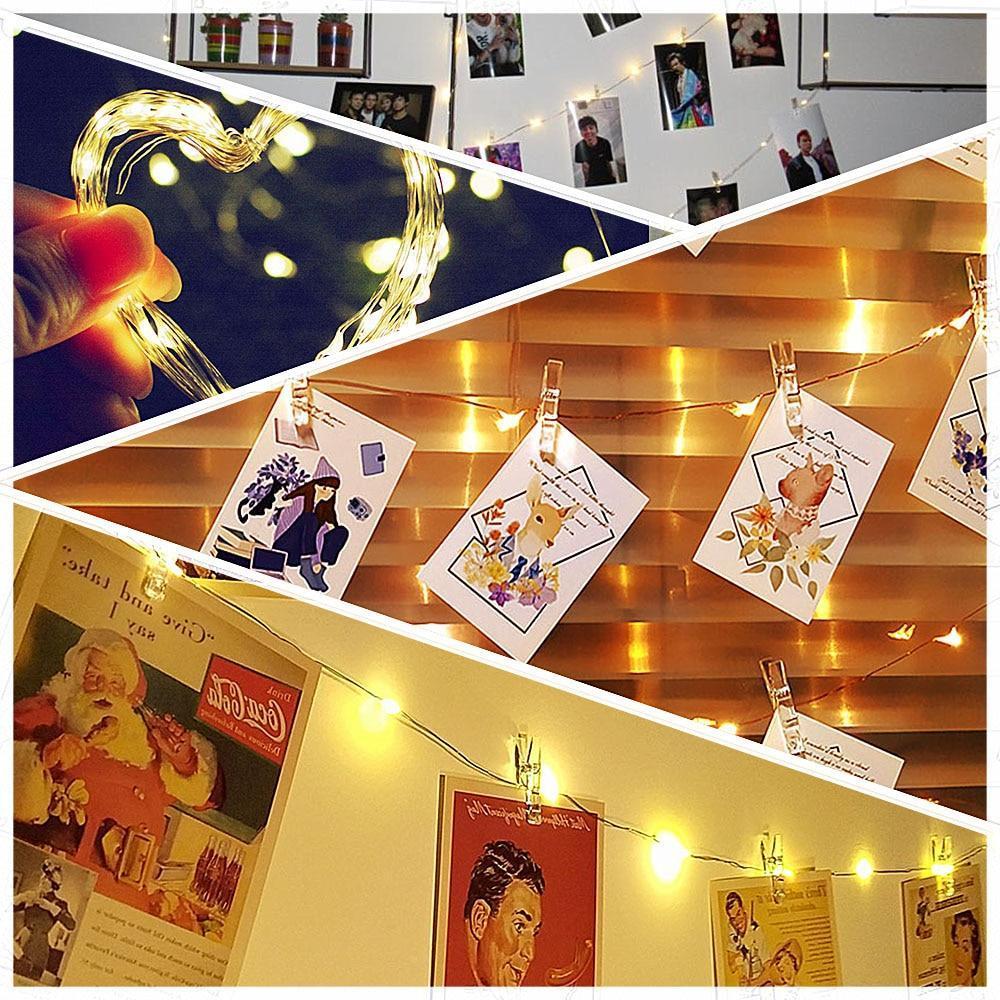 Strung – LED-Lichterkette mit Foto-Klammern