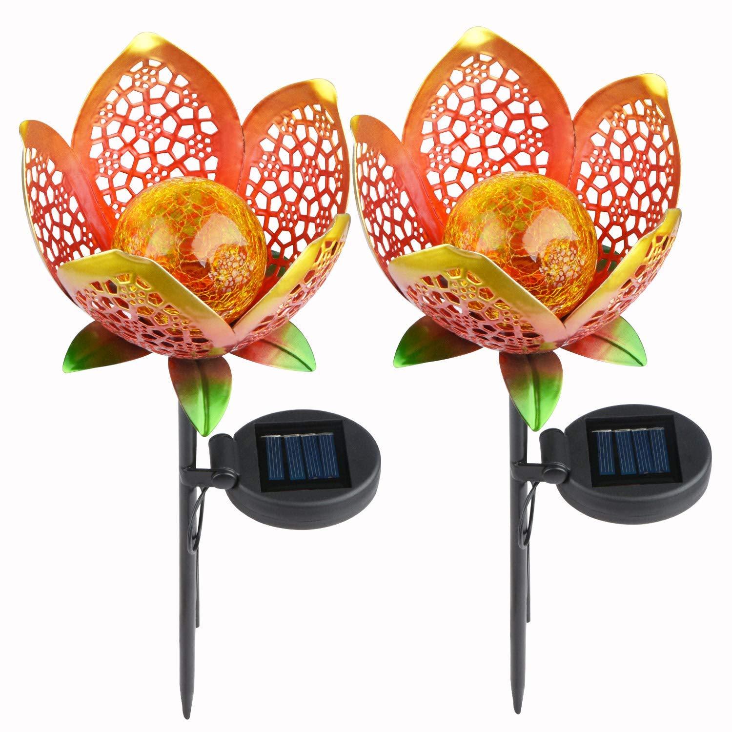 Solar-Gartenstecker im Blumen-Design