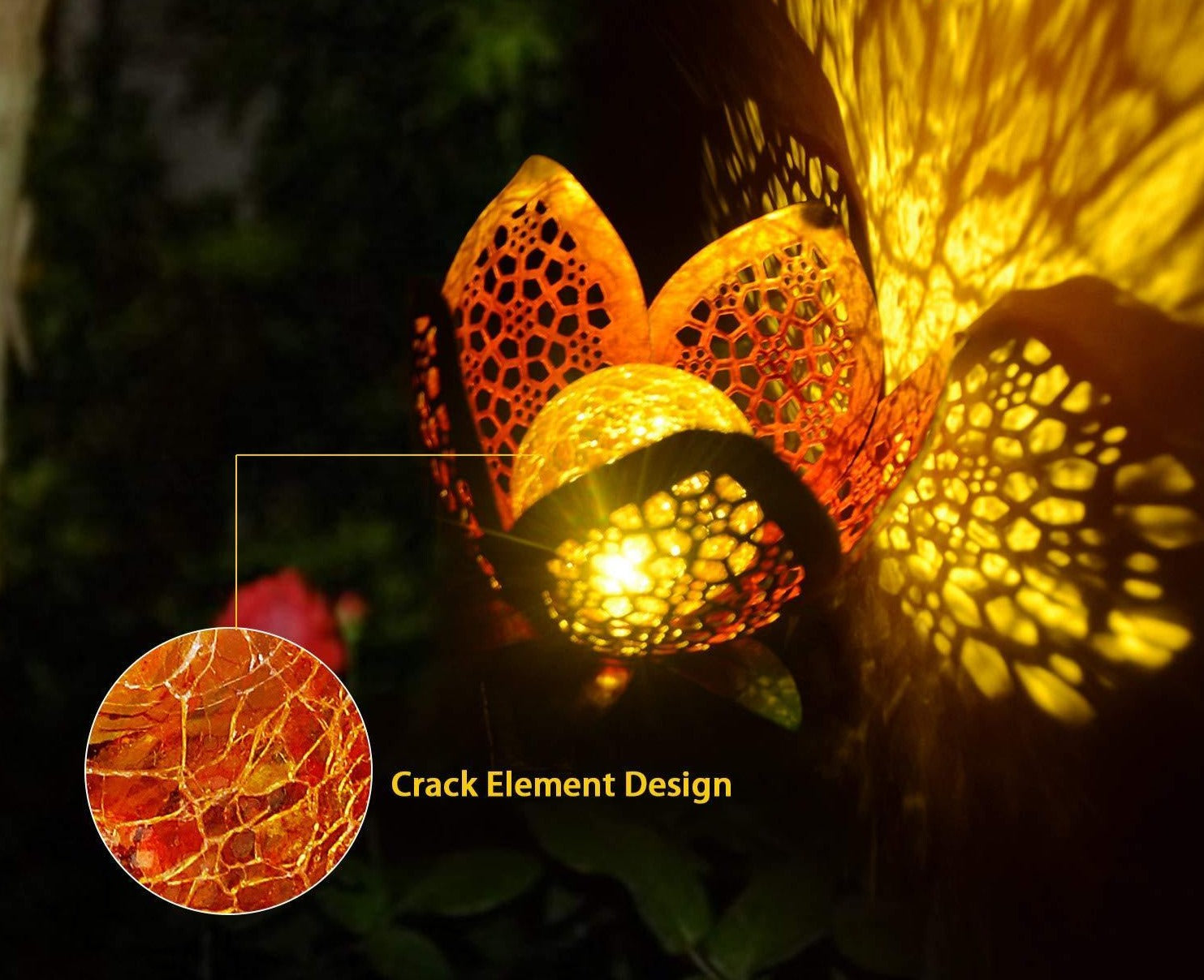 Solar-Gartenstecker im Blumen-Design