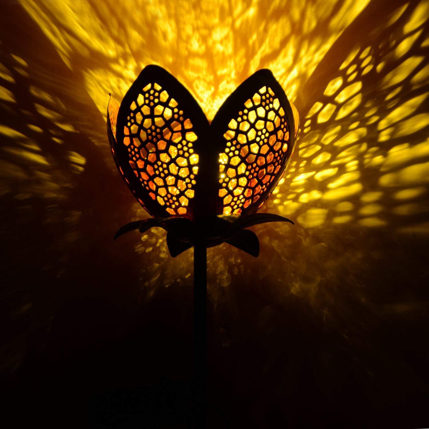Solar-Gartenstecker im Blumen-Design