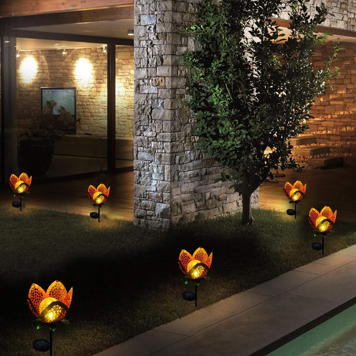 Solar-Gartenstecker im Blumen-Design
