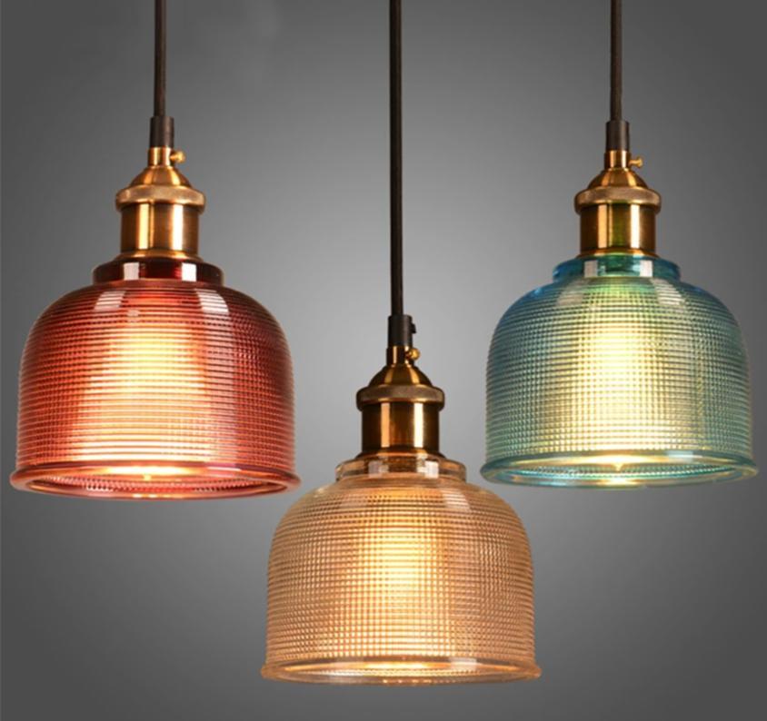 Sosie – Retro-Pendelleuchte aus farbigem europäischem Glas