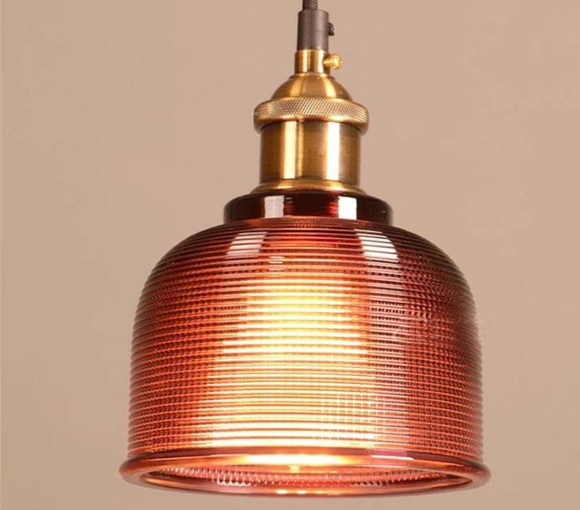 Sosie – Retro-Pendelleuchte aus farbigem europäischem Glas