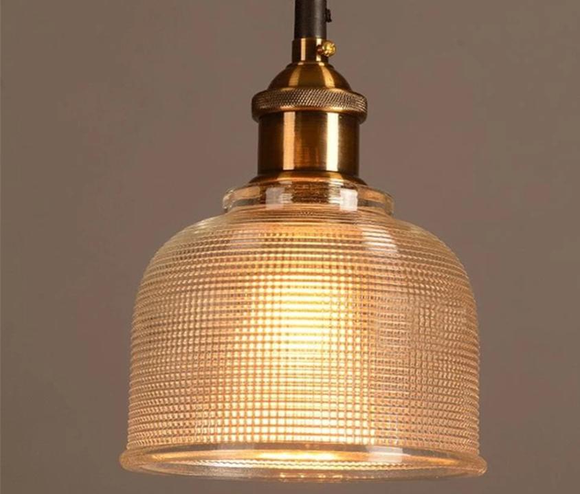 Sosie – Retro-Pendelleuchte aus farbigem europäischem Glas