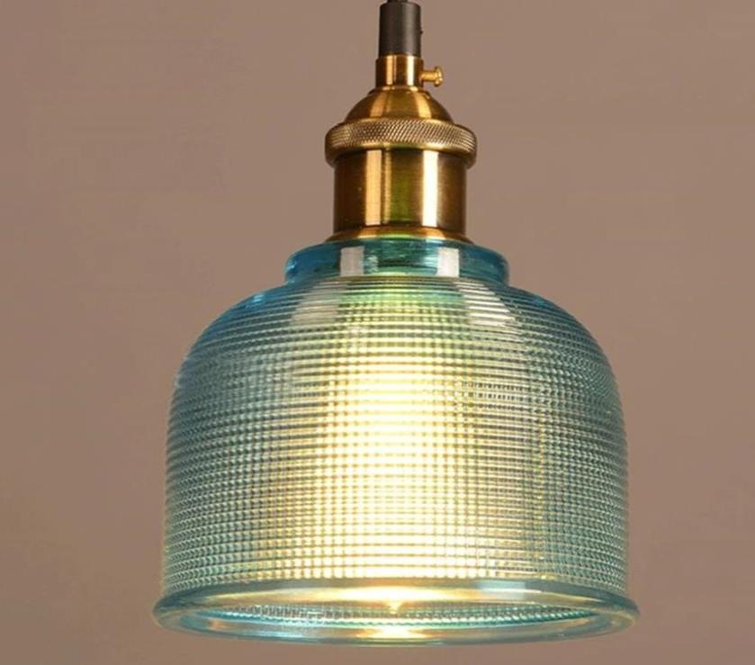 Sosie – Retro-Pendelleuchte aus farbigem europäischem Glas