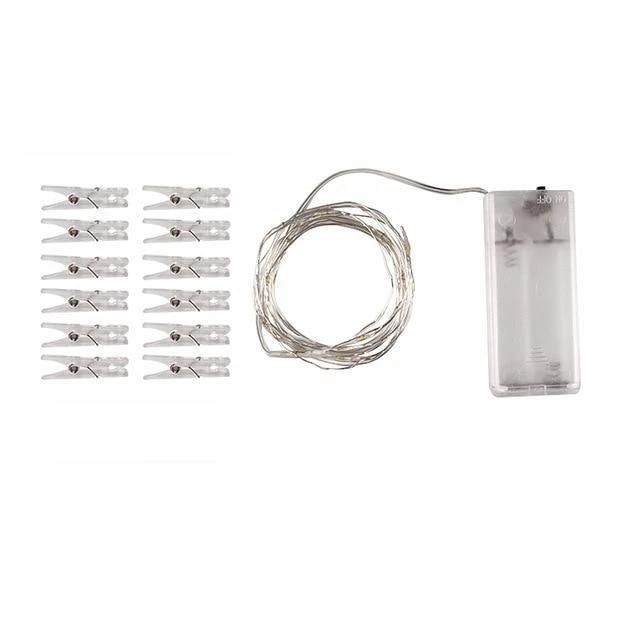 Strung – LED-Lichterkette mit Foto-Klammern