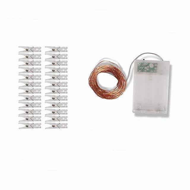 Strung – LED-Lichterkette mit Foto-Klammern
