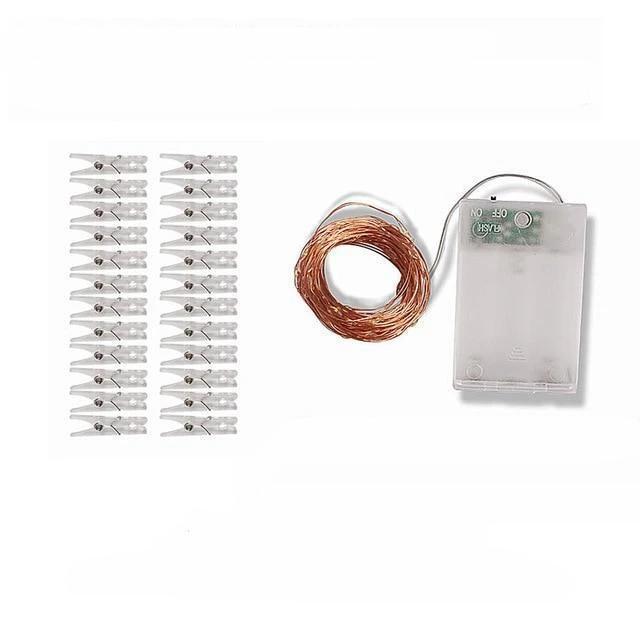 Strung – LED-Lichterkette mit Foto-Klammern