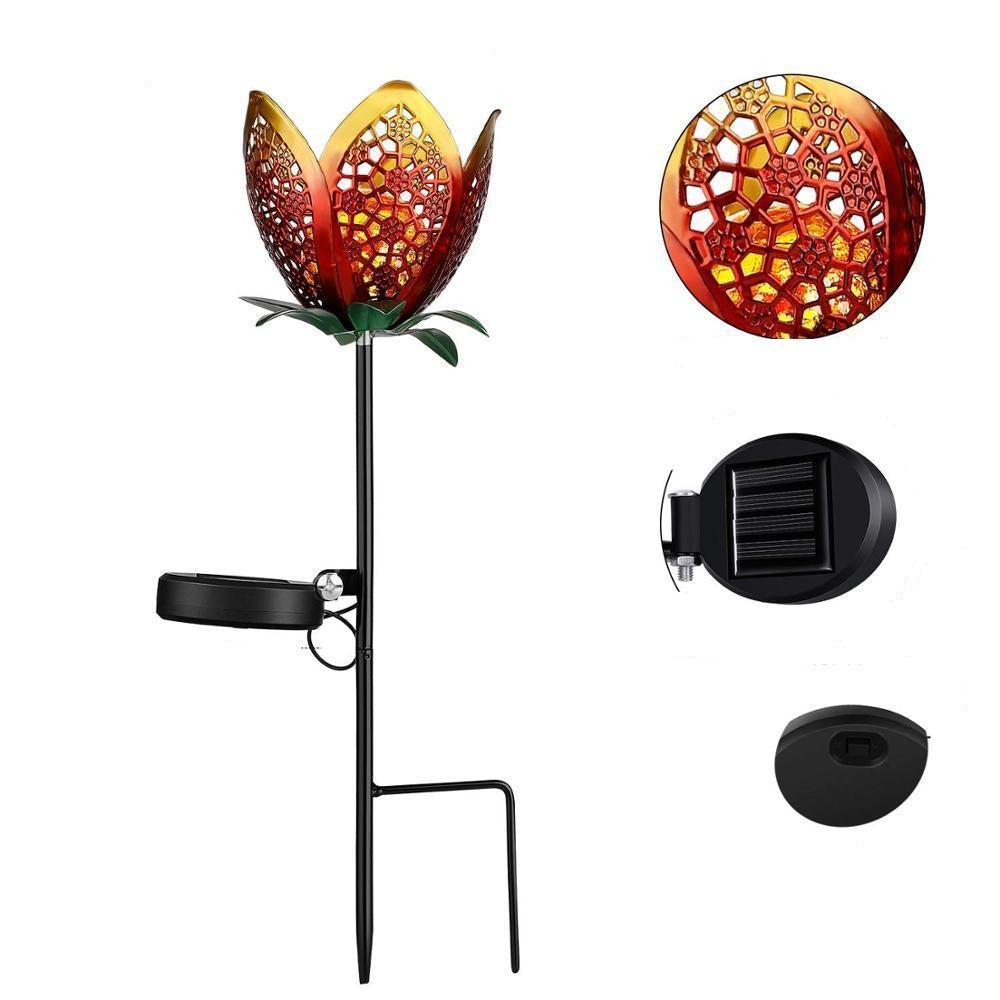 Solar-Gartenstecker im Blumen-Design