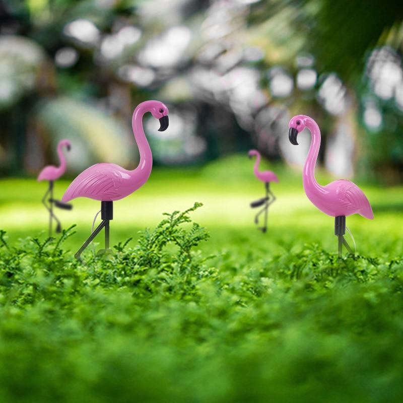 Solar-Gartenleuchte im Flamingo-Design