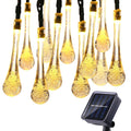 Solar-Lichterkette mit Tropfen-Glühbirnen