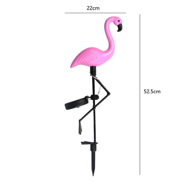 Solar-Gartenleuchte im Flamingo-Design