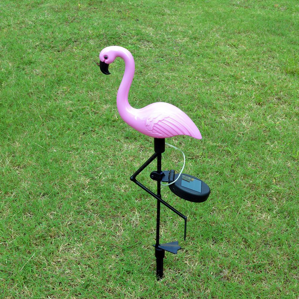 Solar-Gartenleuchte im Flamingo-Design