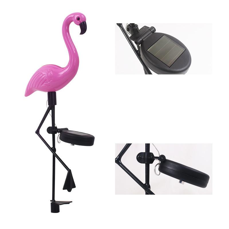 Solar-Gartenleuchte im Flamingo-Design